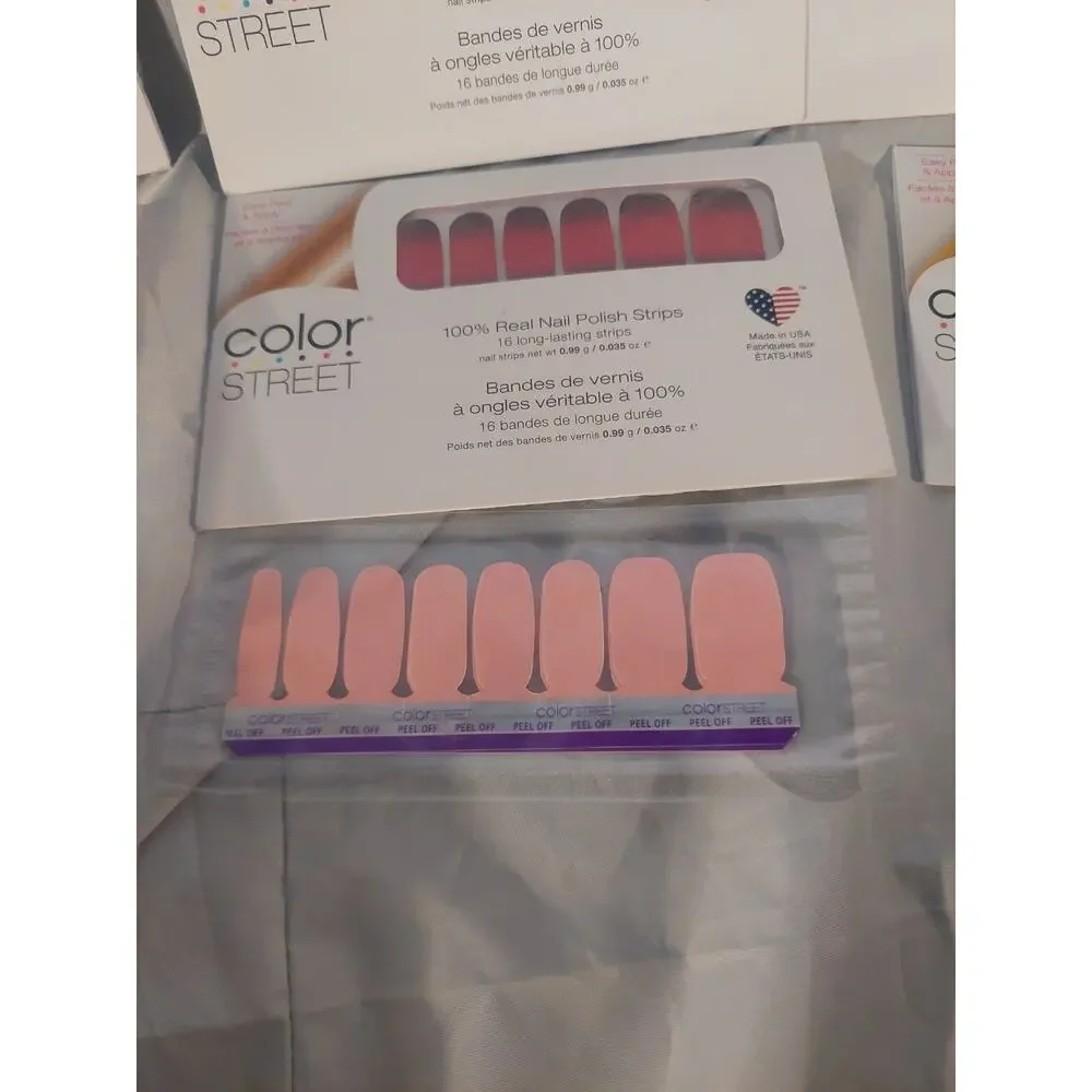 Colorstreet Nail Strips Lot Of 11 Colors Long Time No Sea, Smokes On You, Havana